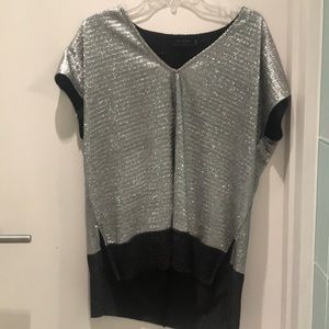 Silver shimmer  shirt